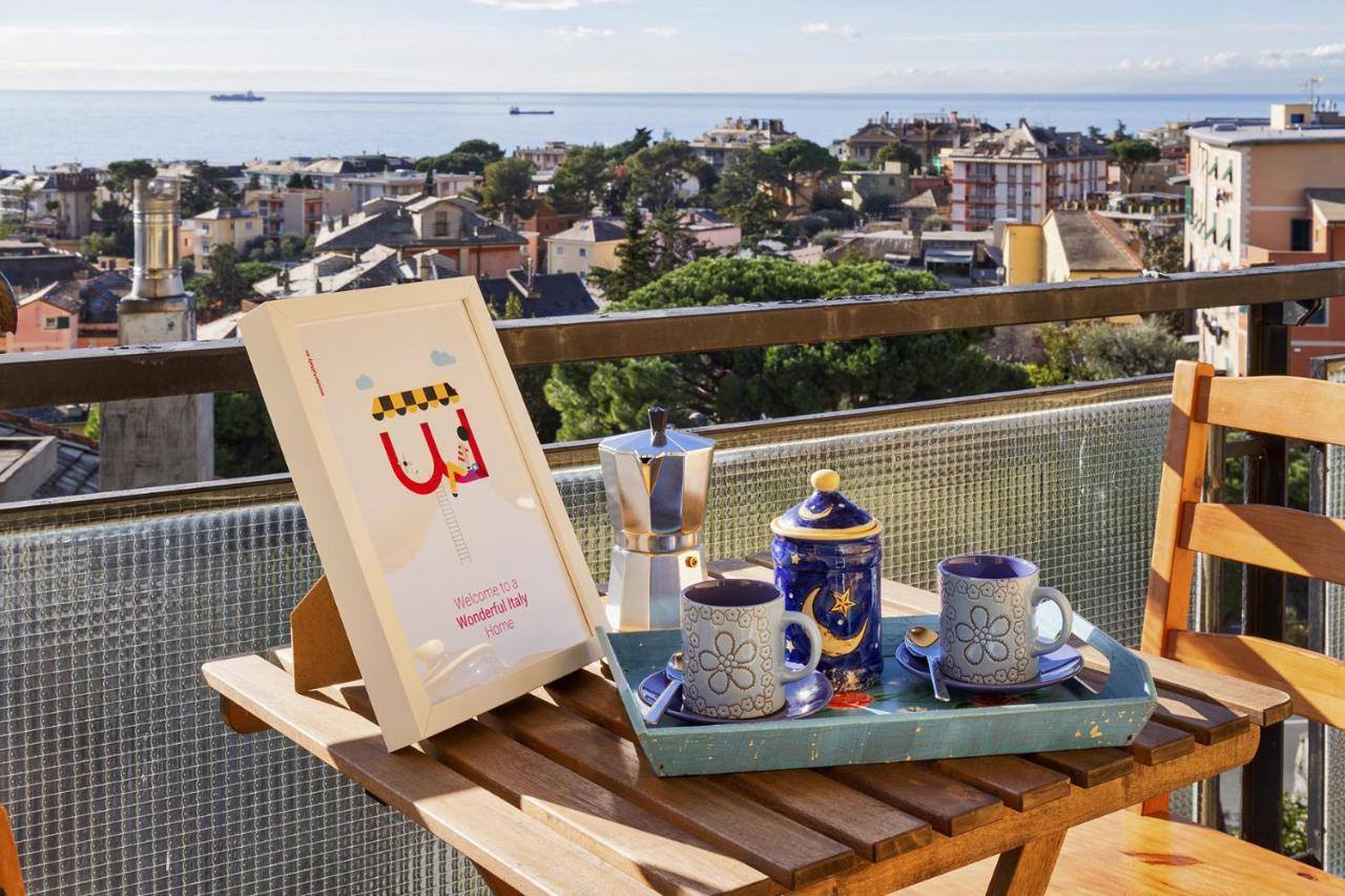 Homey Seaview Apartment By Wonderful Italy เจนัว ภายนอก รูปภาพ